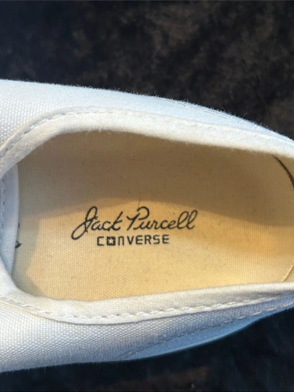 Jack Purcell Converse Women's White Low-Top Canvas Lace-Up Sneakers